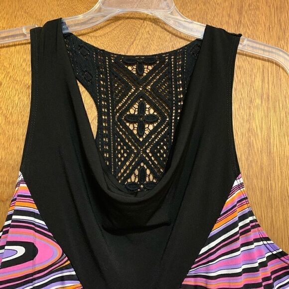 Pink and Black Swirly Racer Tank - Picture 2 of 5